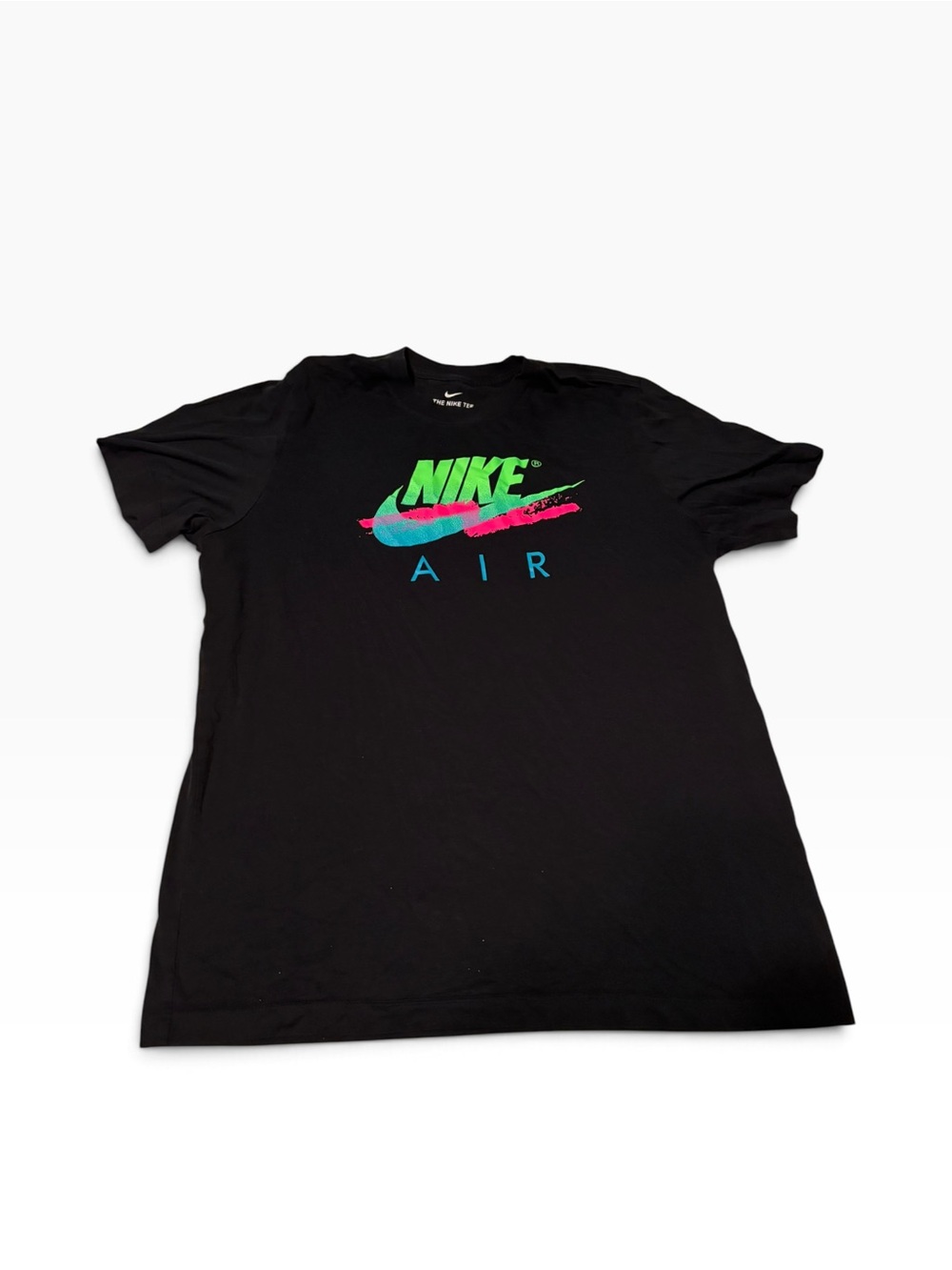 Nike Air Tee with Multicolored Nike Air Logo Men’s Size L